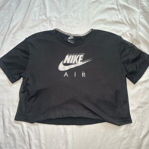 Nike Black Air Mesh Crop Top